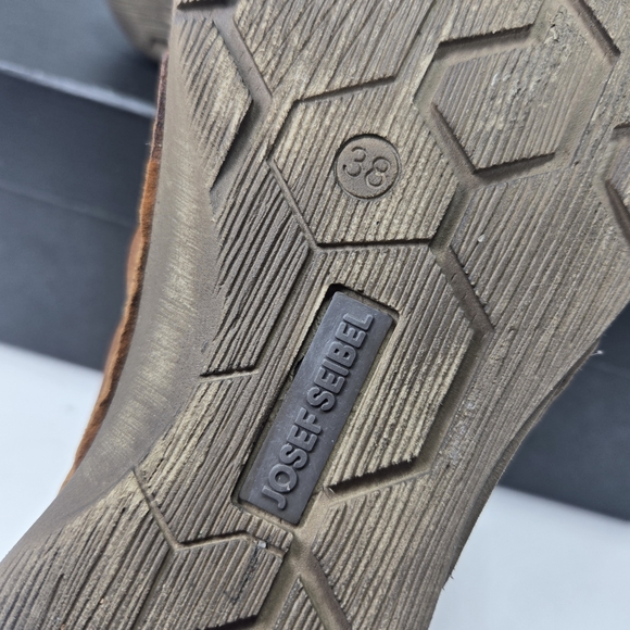 Josef Seibel Brown Women's Fergey 59 Fisherman Leather Sandal Shoes Size 7-7.5 - Picture 8 of 10